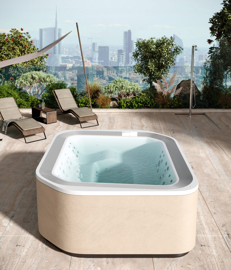 Spa sur terrasse Novellini